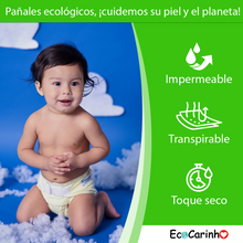 Cargar imagen en el visor de la galería, 5-Pack. Kit de pañales lisos cierre rápido