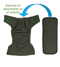 Cargar imagen en el visor de la galería, 5-Pack. Kit Pañales forro interno carbón de bambú