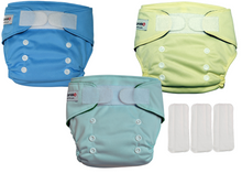 Cargar imagen en el visor de la galería, 3-Pack. Pañales Ecológicos. Cierre rápido
