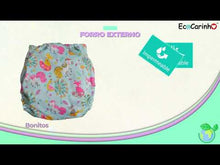Cargar y reproducir el video en el visor de la galería, 5-Pack. Kit Pañales forro interno carbón de bambú